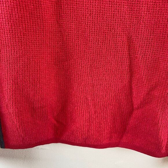 Krimson Klover Pullover Merino Wool Ski Sweater Sleigh Ride Elk Size M Red - Picture 4 of 10